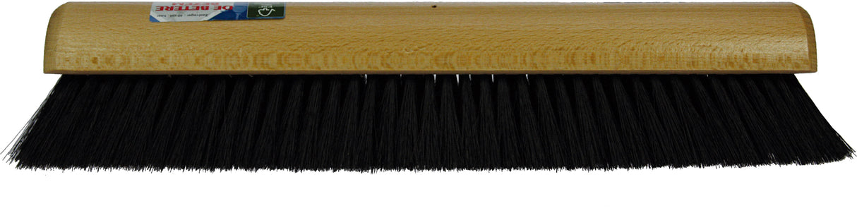 Zaalveger - Zachte bezem - Paardenhaarmengsel - 40 cm - Houten steel - 150 cm