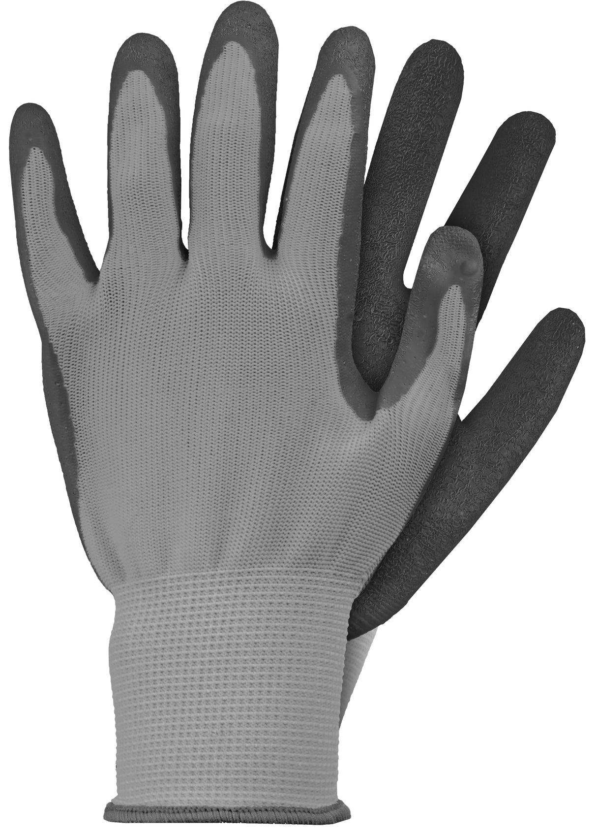 Werkhandschoenen - Grijs - Latex - Maat M