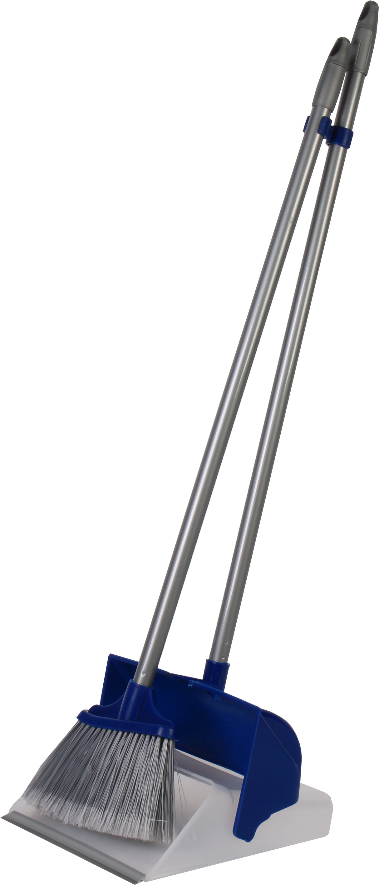 Stoffer en blik - Met lange steel - Inklapbaar - Kliksysteem