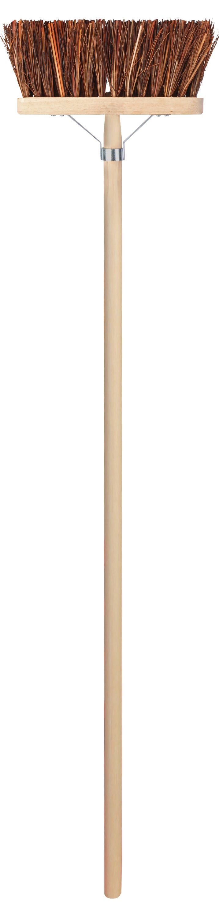 Bezem - Natuurvezel - 30 cm - Houten steel - 140 cm